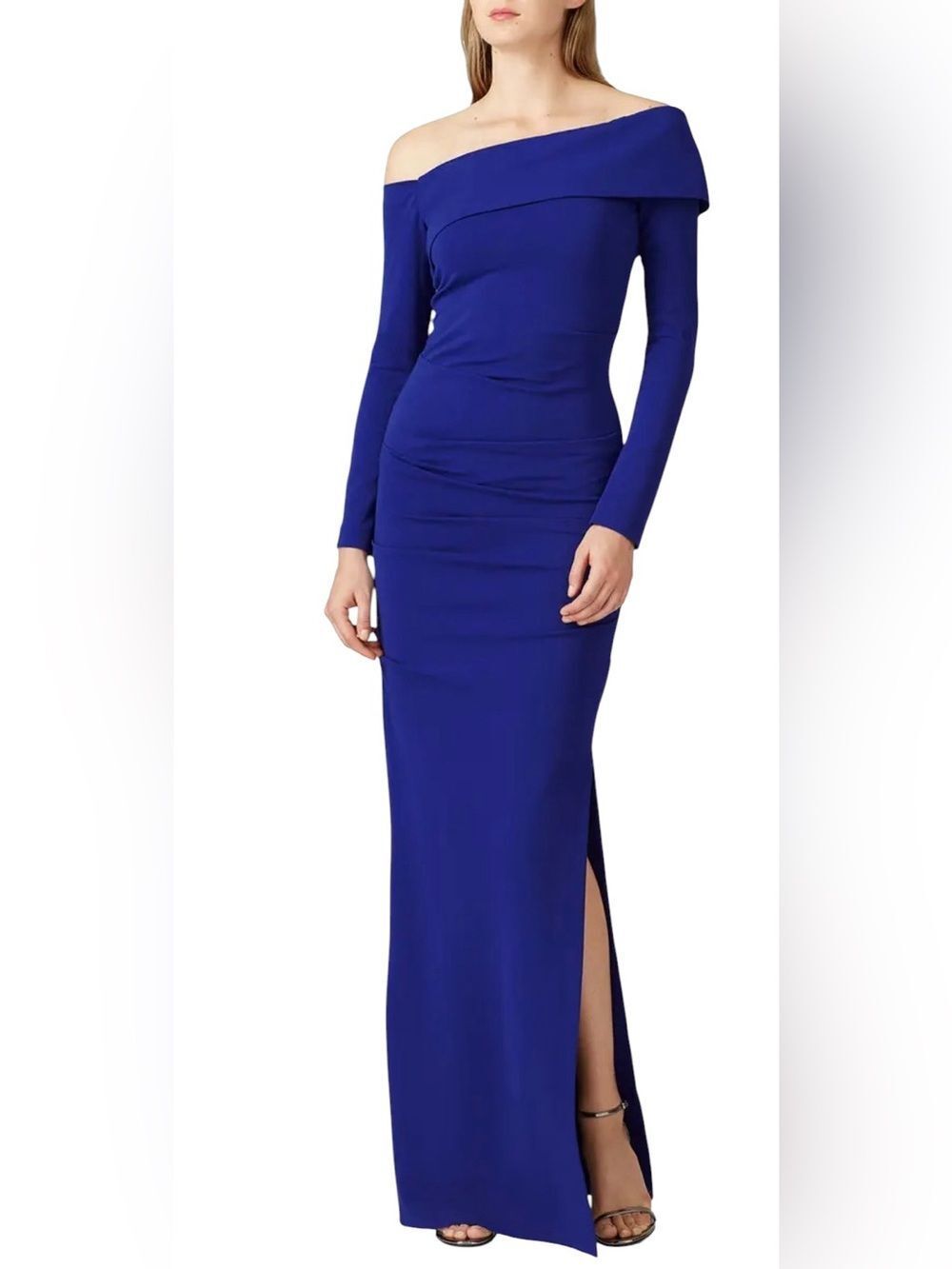 Nicole Miller Royal Blue One Shoulder Gown Size 10